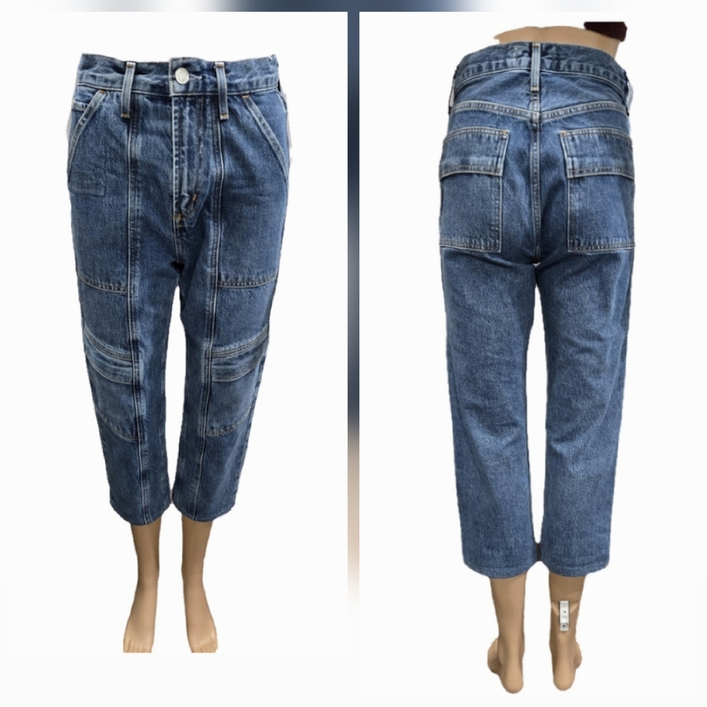 Agolde Cropped Cooper Cargo in Regulation Size 23-24 - Picture 9 of 10